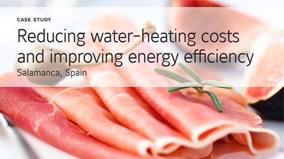 Banner of water-heating cost and energy efficiency case study
